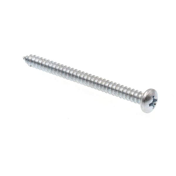 Prime-Line Sheet Metal Screw, #8 x 2 in, Zinc Plated Pan Head Phillips Drive, 50 PK 9019966 - main